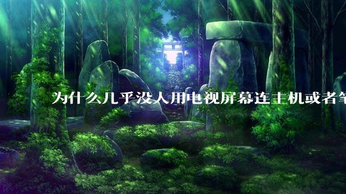为什么几乎没人用电视屏幕连主机或者笔记本当显示器？