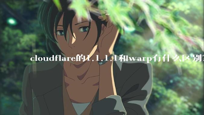 cloudflare的1.1.1.1和warp有什么区别？