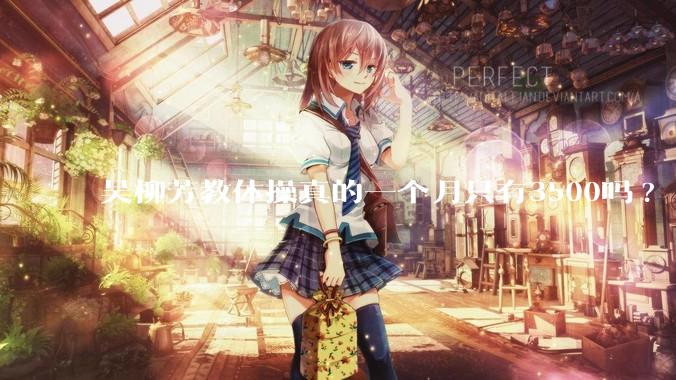 吴柳芳教体操真的一个月只有3500吗?